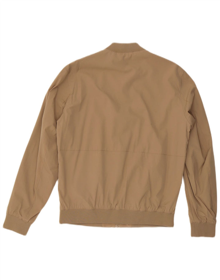 ZARA Bomberjakke til mænd UK 38 Medium Beige Polyester