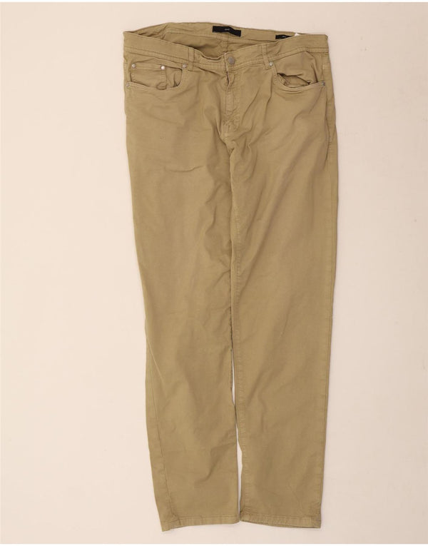 LIU JO Herre Slim Fit Casual Bukser IT 54 2XL W42 L31 Beige Bomuld