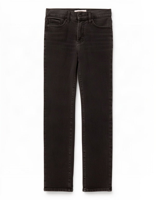 Levi's Womens 314 Shaping Straight Jeans W29 L30 Sort bomuld