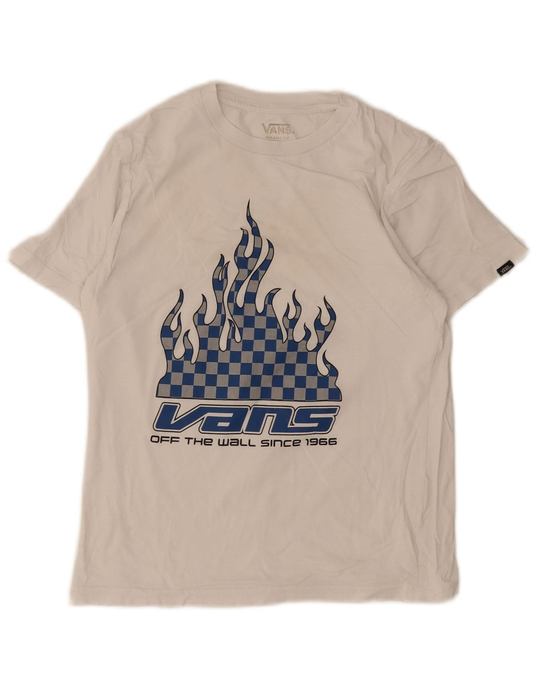 Vans Drenge Grafisk T-Shirt Top 11-12 År Hvid