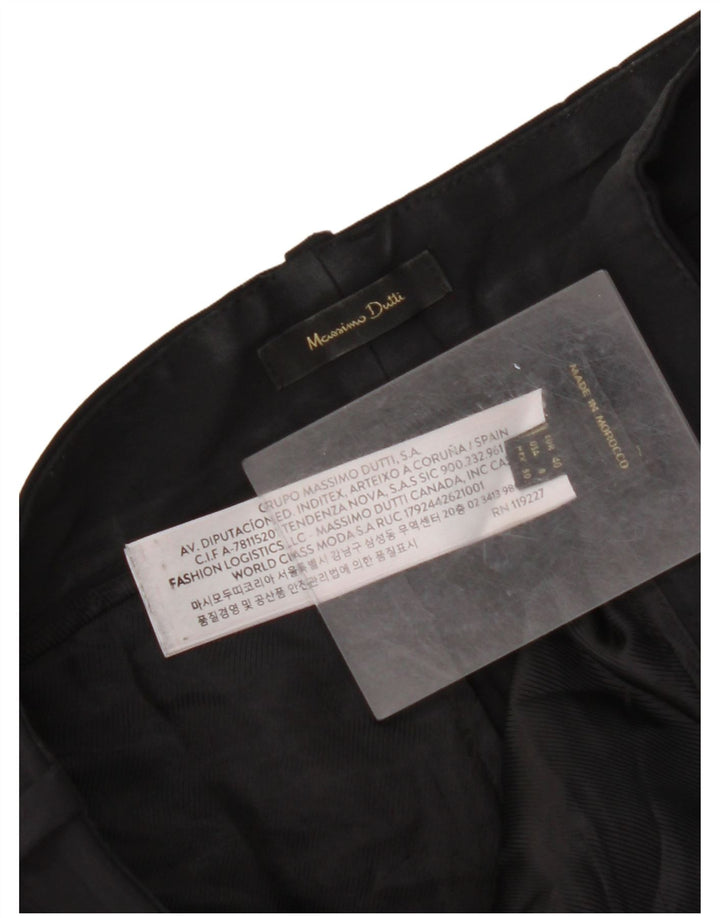 MASSIMO DUTTI Lige jakkesæt til kvinder EU 40 Medium W30 L27 Sort
