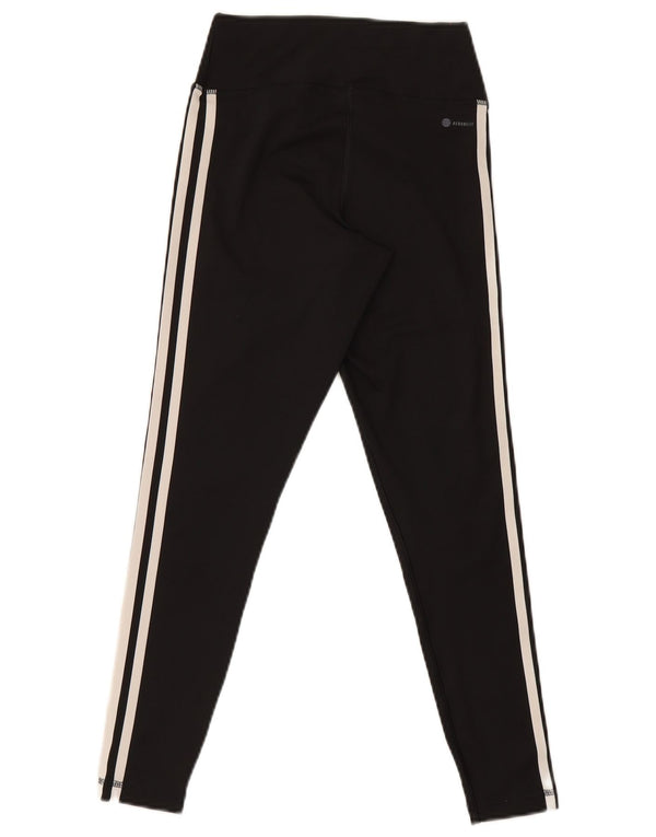 Adidas Aeroready Leggings til kvinder UK 8/10 Small Black Polyester