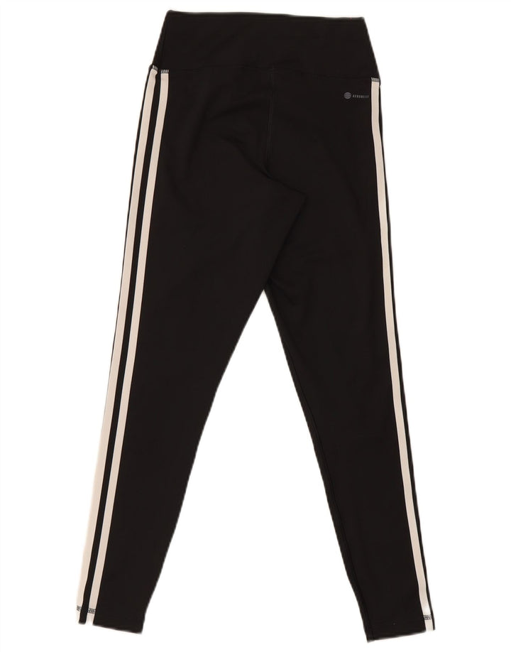 Adidas Aeroready Leggings til kvinder UK 8/10 Small Black Polyester