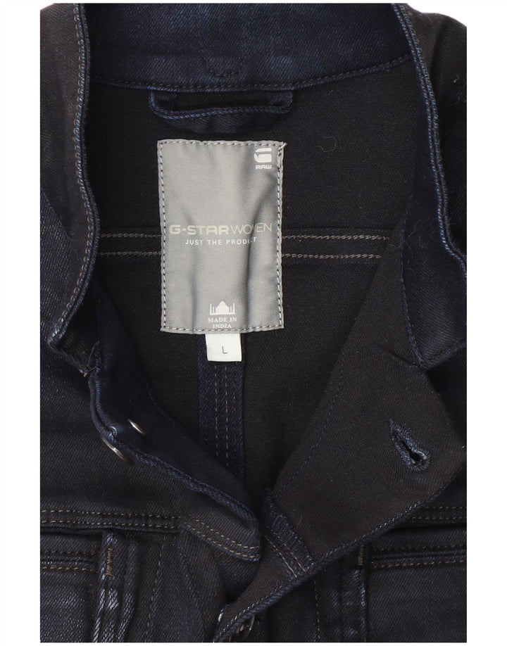 G-Star Dame denimjakke UK 14 Large Navy Blue