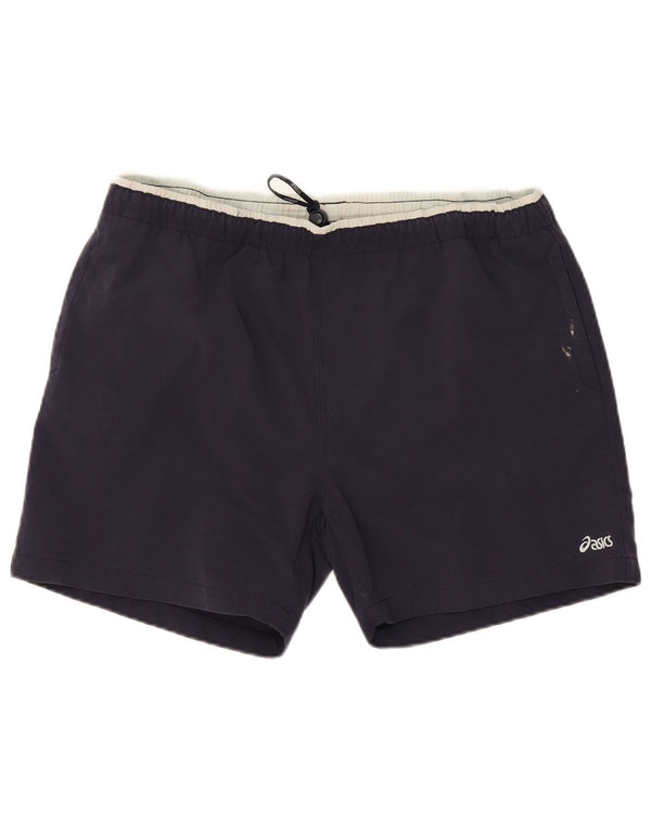 Asics Herre grafiske sportsshorts 2XL marineblå