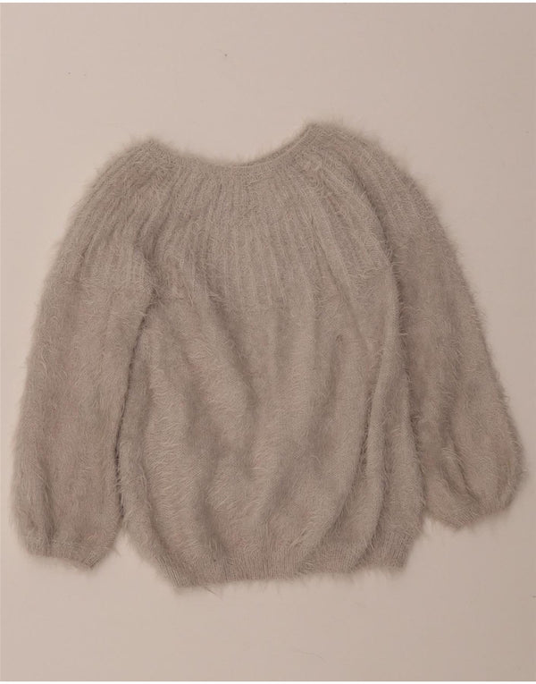 ZARA Pige Boat Neck Sweater 7-8 år Grå