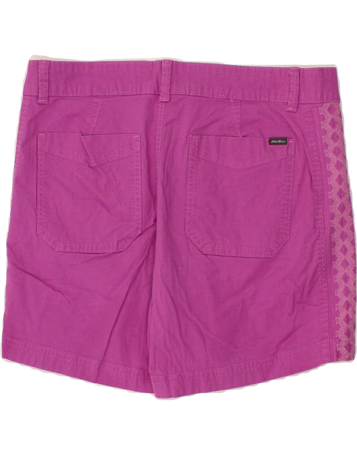 EDDIE BAUER Womens Chino Shorts US 10 Large W34  Pink Cotton Vintage Eddie Bauer and Second-Hand Eddie Bauer from Messina Hembry 