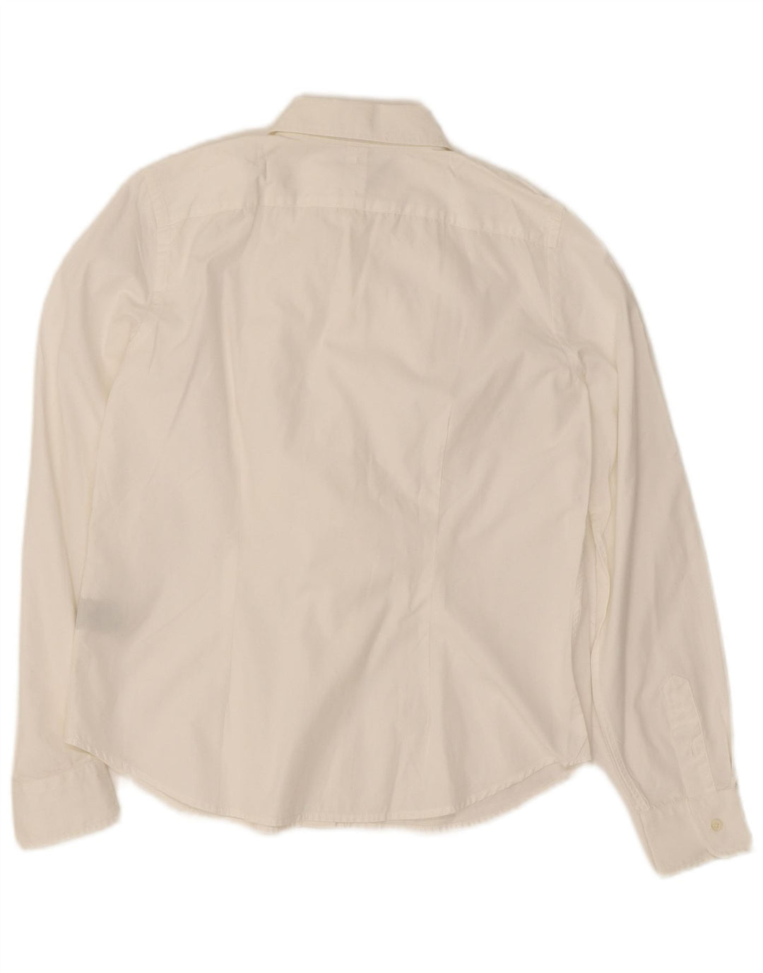 Ralph Lauren Dame Petite Langærmet skjorte UK 14 Medium White