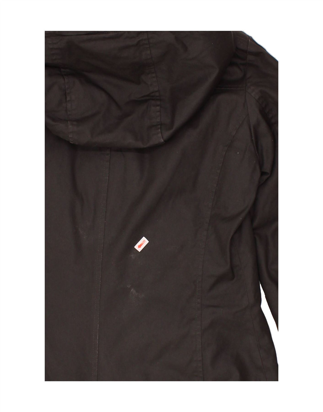 WOOLRICH Womens Oversized Hooded Parka Jacket UK 6 XS Black Polyester Vintage Woolrich and Second-Hand Woolrich from Messina Hembry 