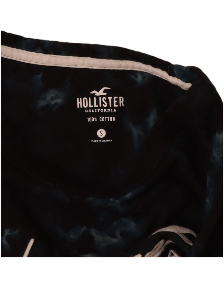 HOLLISTER Herre grafisk T-shirt Top Lille marineblå Tie Dye Bomuld