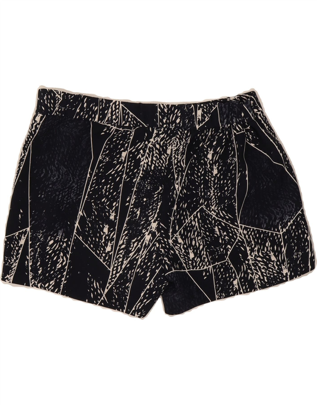 MOSSIMO Womens Abstract Pattern Chino Shorts Medium W30  Black Polyester Vintage Mossimo and Second-Hand Mossimo from Messina Hembry 