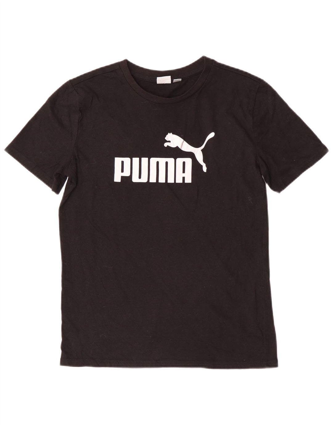 Puma drenge grafisk t-shirt top 14-15 år stor sort bomuld