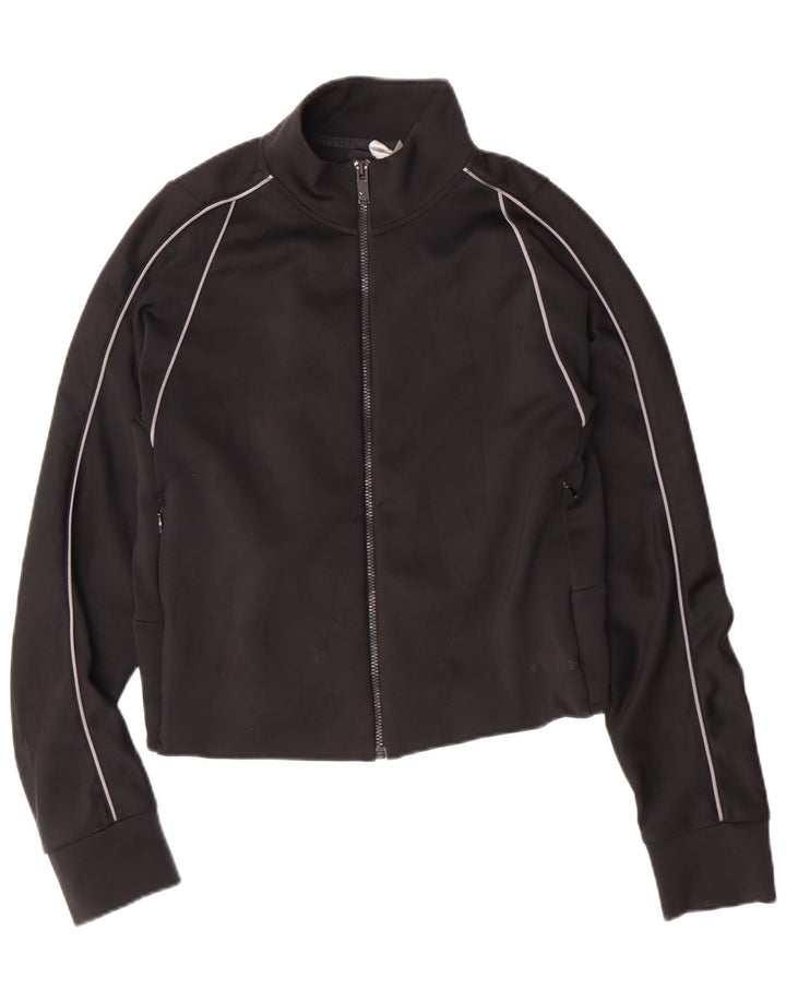 Adidas Womens Crop træningsdragt Topjakke UK 12/14 Medium Black Polyester