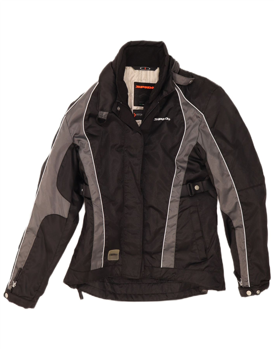 Spidi Dame Oversized Racer Jacket UK 10 Small Black Colourblock