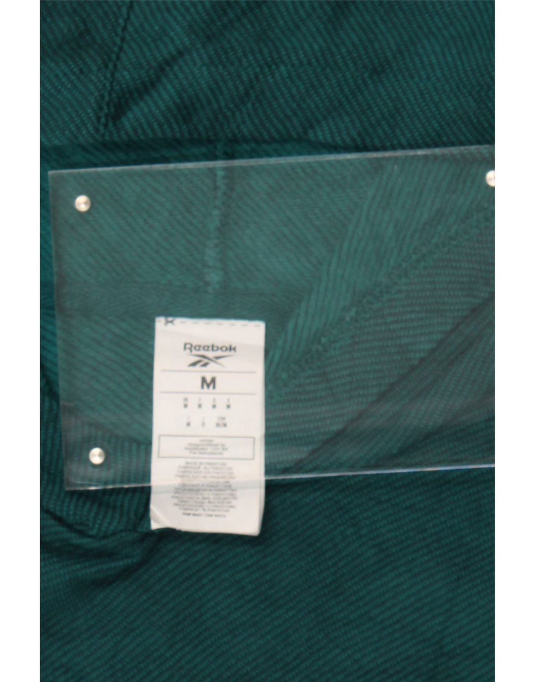 REEBOK Mens Graphic Hoodie Jumper Medium Green Cotton Vintage Reebok and Second-Hand Reebok from Messina Hembry 