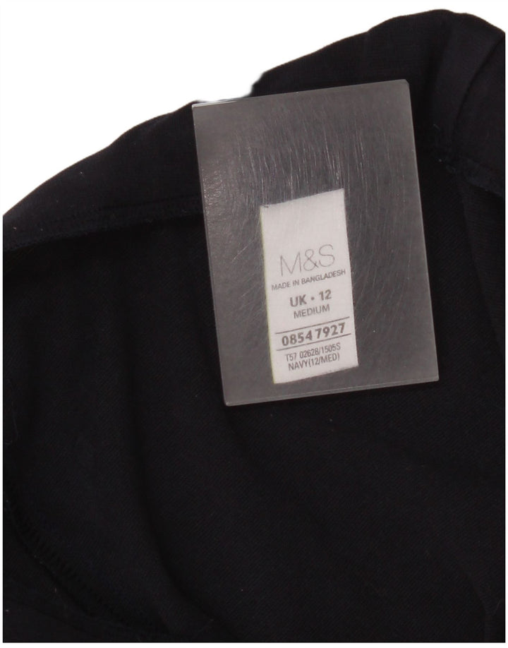 Marks & Spencer Dame Casual Bukser UK 12 Medium W30 L28 Navy Blue