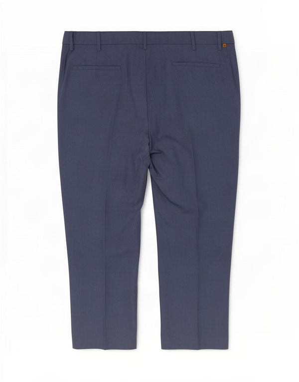 Farah Herre Klassiske Lige Casual Bukser W50 L31 Blå Polyester