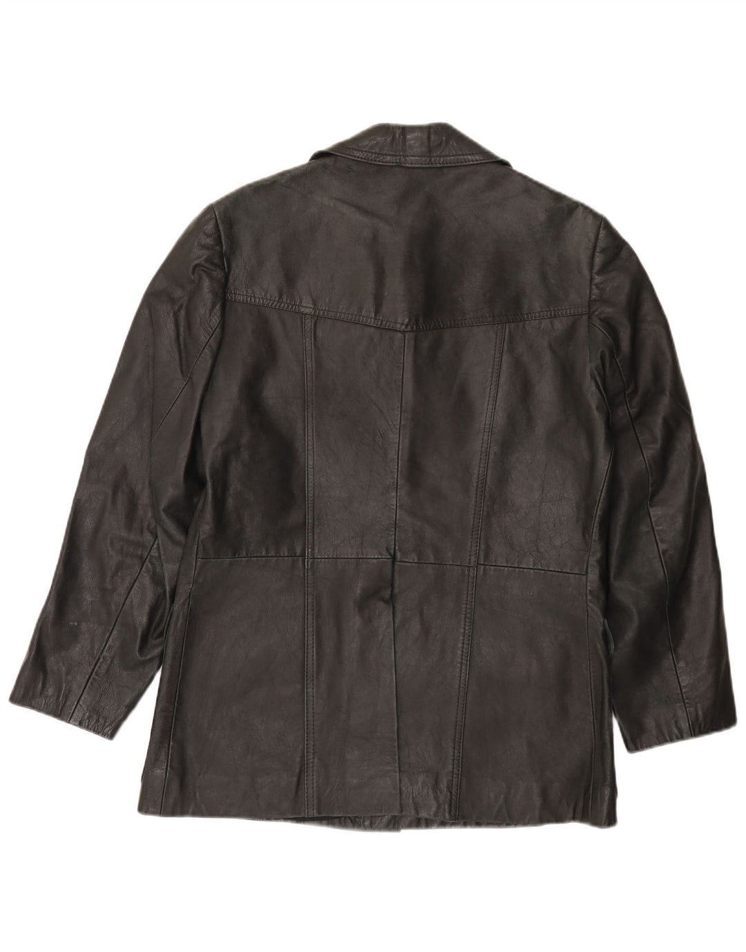 VINTAGE Herre Læderjakke UK 38 Medium Sort