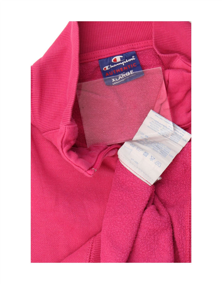 Champion Womens træningsdragt Topjakke UK 18 XL Pink Bomuld