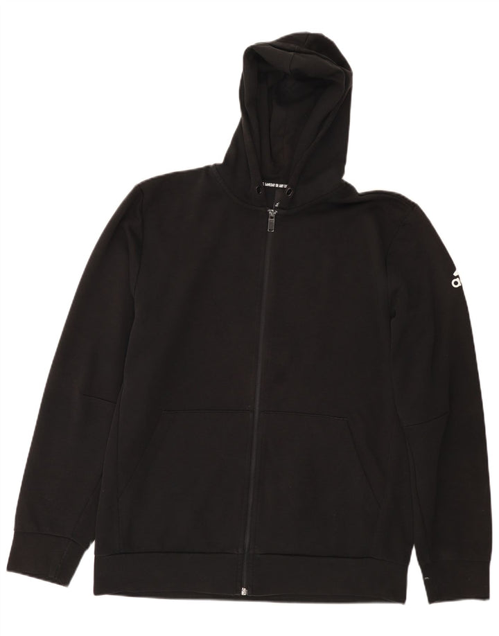 Adidas Hættetrøje med lynlås til mænd Stor sort polyester