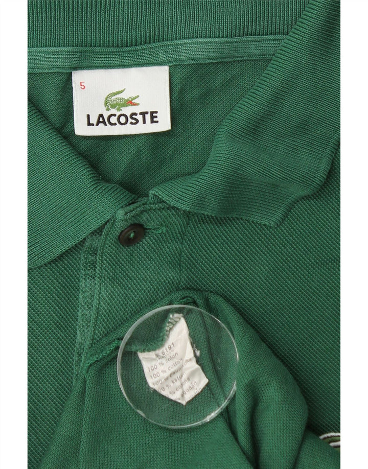 Lacoste herre poloskjorte str. 5 Large grøn bomuld