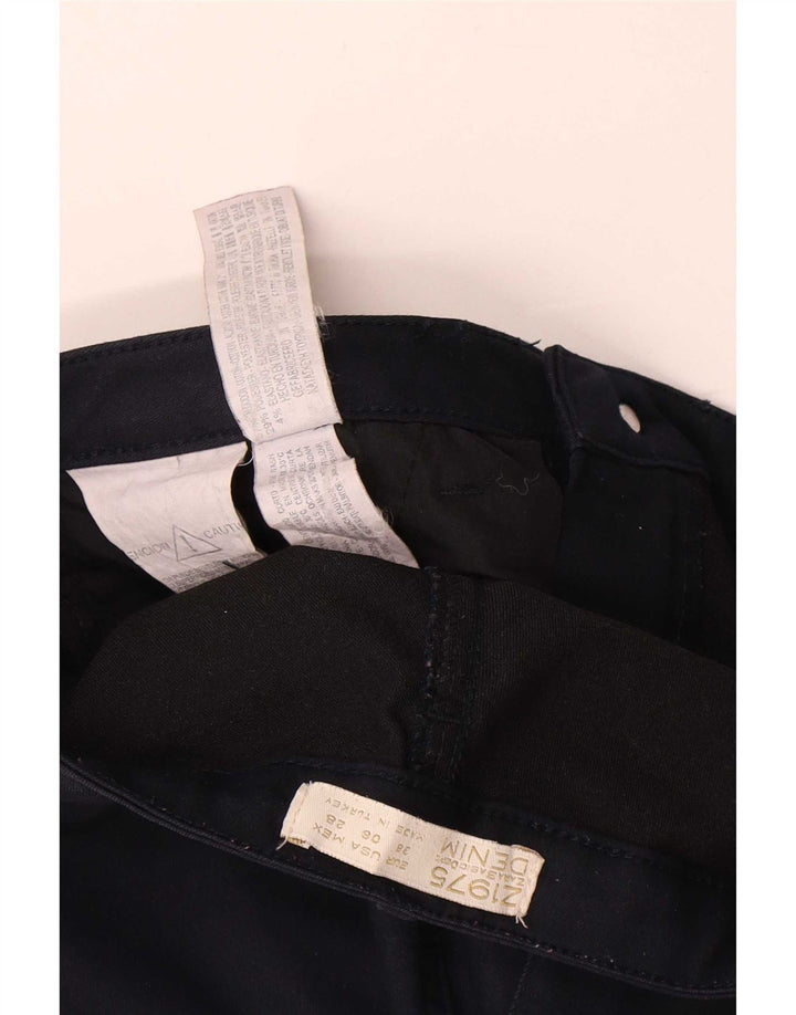 Zara Dame Slim Jeans EU 38 Small W28 L27 Navy Blue Polyester
