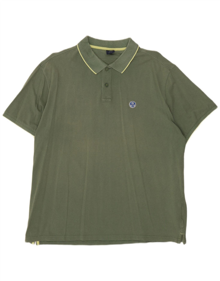 NORTH SAILS Poloskjorte til mænd XL Khaki Bomuld
