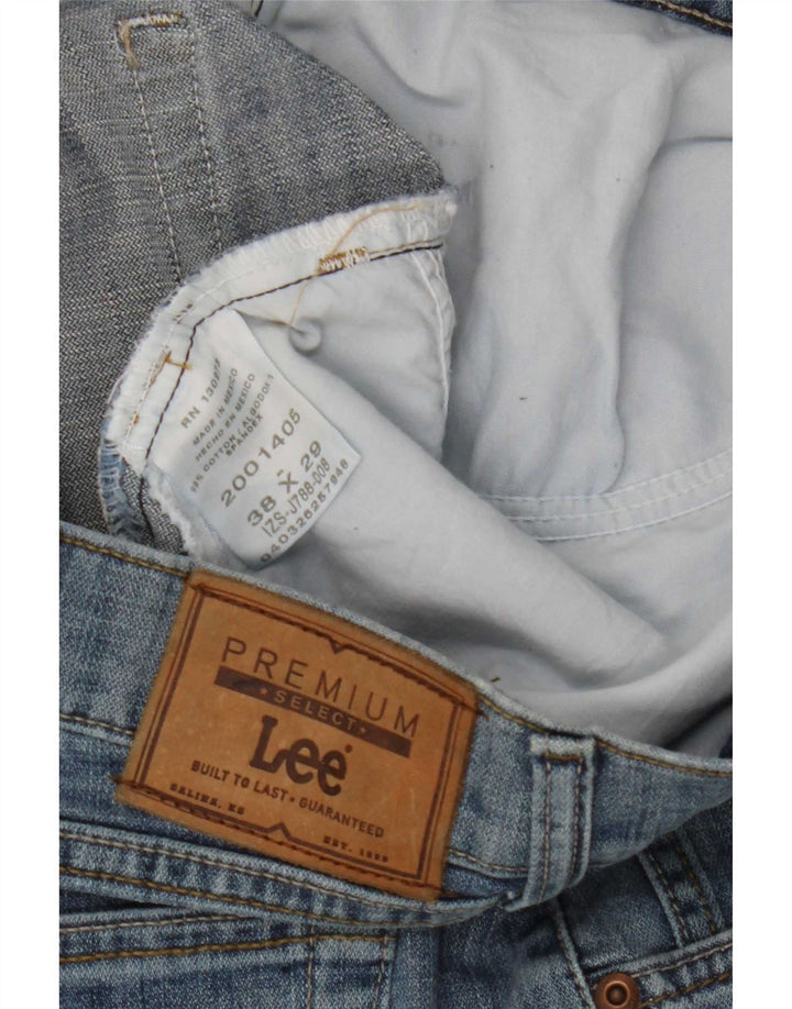 Lee Straight Jeans til mænd W38 L29 blå bomuld