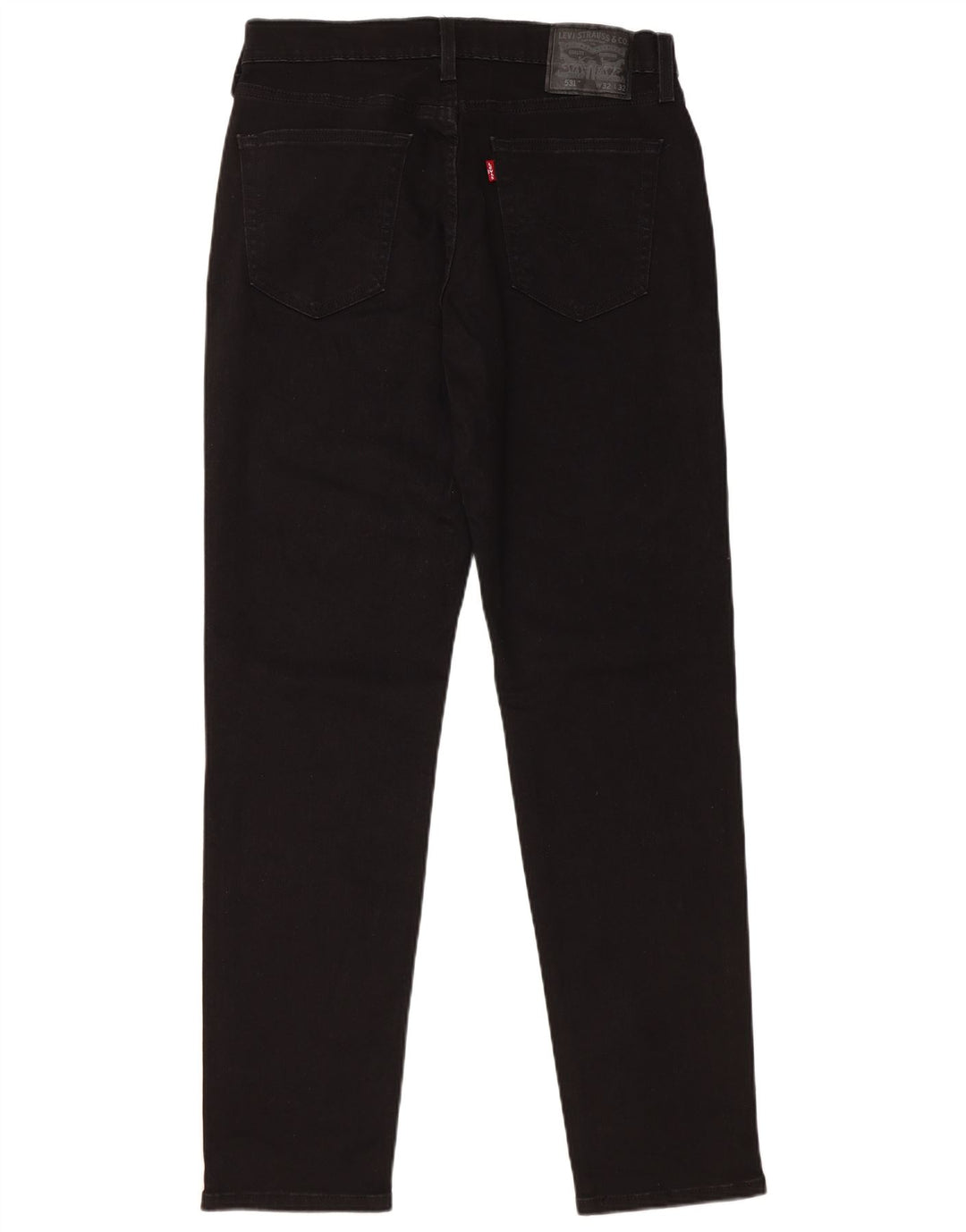LEVI'S Herre 531 Slim Jeans W32 L32 Sort Bomuld