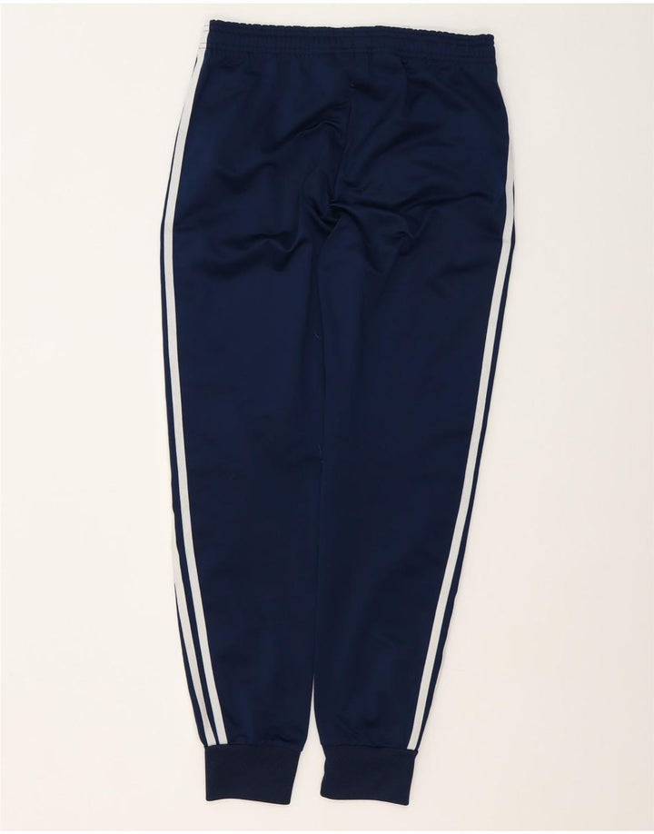 Adidas Drenge Træningsdragt Bukser Joggers 13-14 År Marineblå Polyester