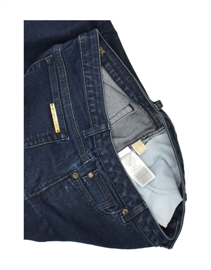 MICHAEL KORS Womens Capri Straight Jeans US 6 Medium W32 L22 Navy Blue | Vintage Michael Kors | Thrift | Second-Hand Michael Kors | Used Clothing | Messina Hembry 