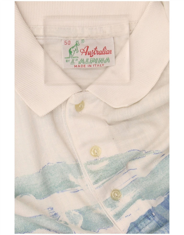 AUSTRALIAN L'ALPINA Poloshirt til mænd IT 40 Medium Off White