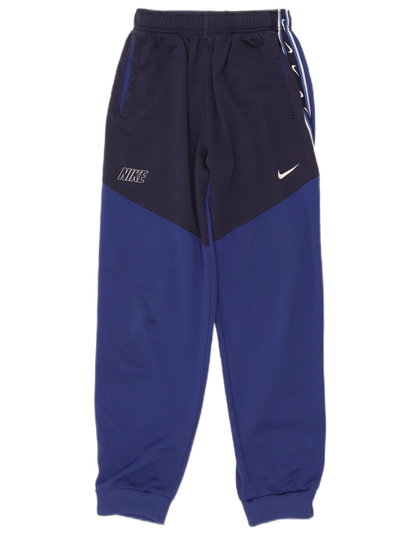 Nike Boys Grafisk træningsdragt Bukser Joggers 13-14 år Blå Colourblock