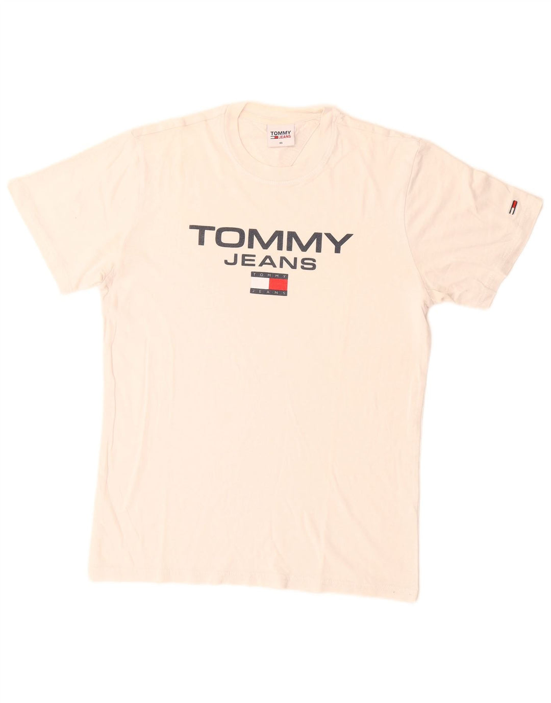 Tommy Hilfiger Herre Grafisk T-Shirt Top XS Hvid