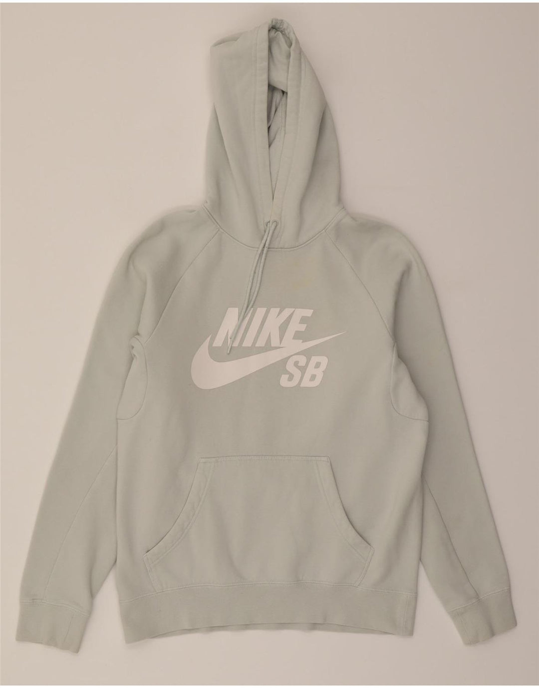 NIKE Mens Graphic Hoodie Jumper Small Grey Cotton Vintage Nike and Second-Hand Nike from Messina Hembry 