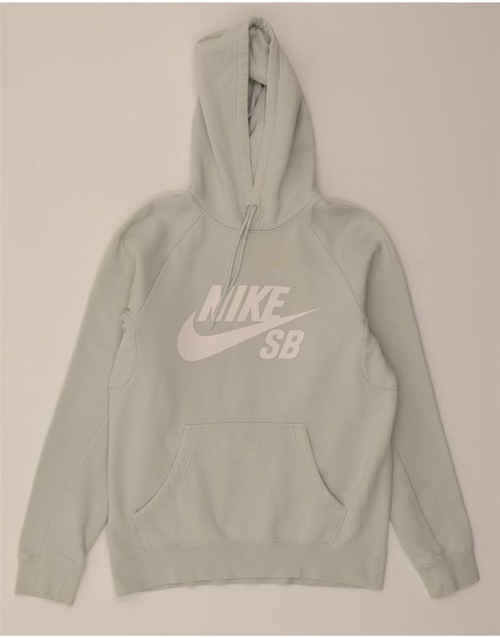 NIKE Mens Graphic Hoodie Jumper Small Grey Cotton Vintage Nike and Second-Hand Nike from Messina Hembry 