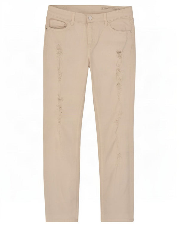 Zara Dame Relaxed Fit Mid Rise Slim Jeans EU 36 XS W26 L27 Hvid