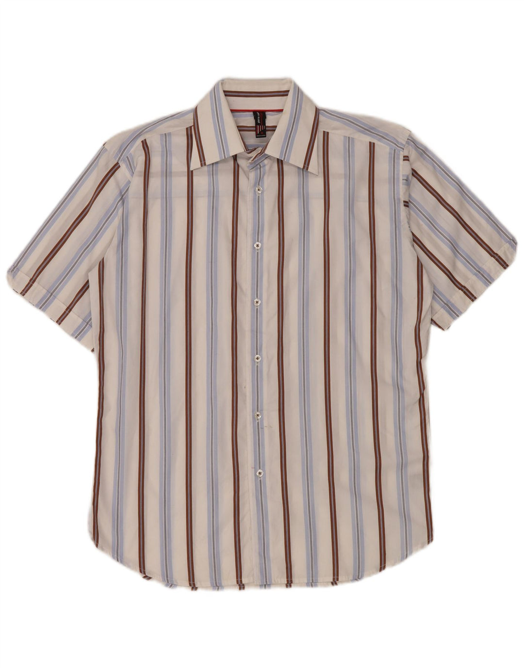 PIERRE CARDIN Kortærmet herreskjorte Medium Flerfarvet Stribet