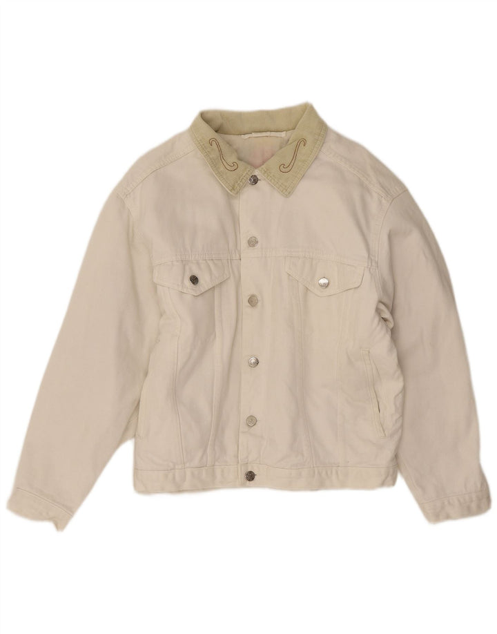 El Charro Herre denimjakke UK 36 Small White Floral