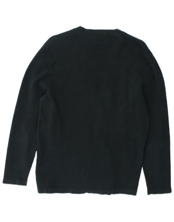 Zara Herre sweater med rund hals, mellemgrøn