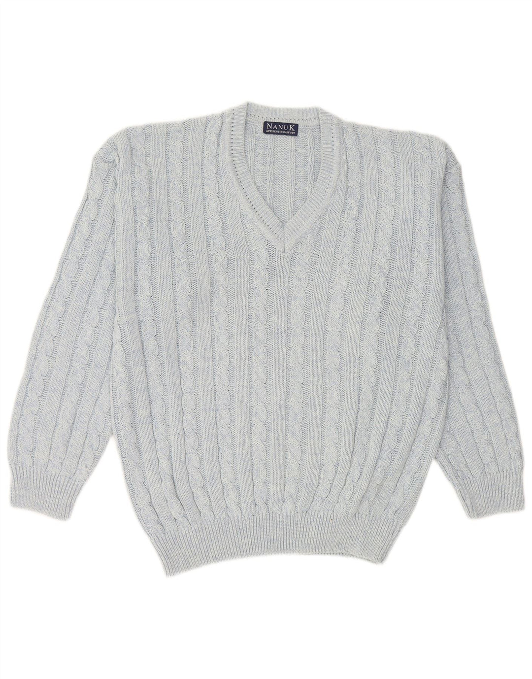 Nanuk Herre V-hals sweater Medium Blå Bomuld