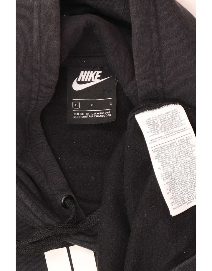 Nike grafisk hættetrøje til mænd, stor sort bomuld