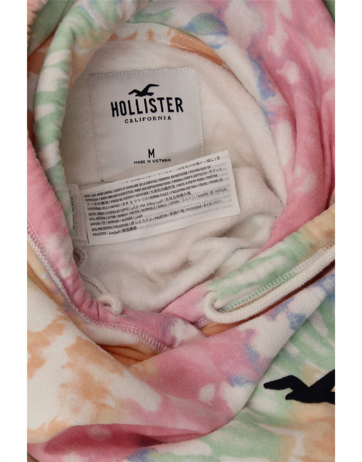 HOLLISTER Grafisk hættetrøje til kvinder UK 14 Medium Multicolored Tie Dye