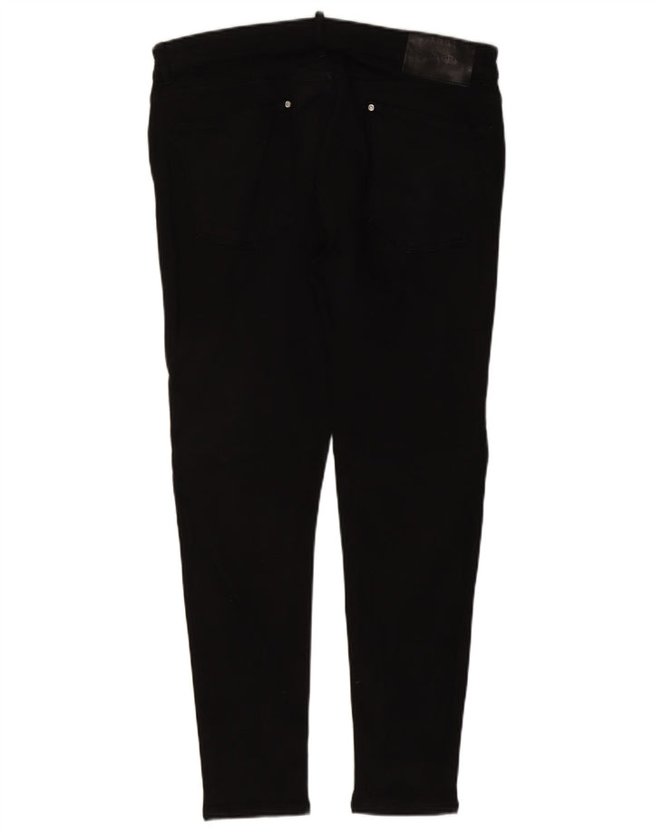 Zara Herre Slim Jeans EU 46 Large W36 L29 Sort Bomuld