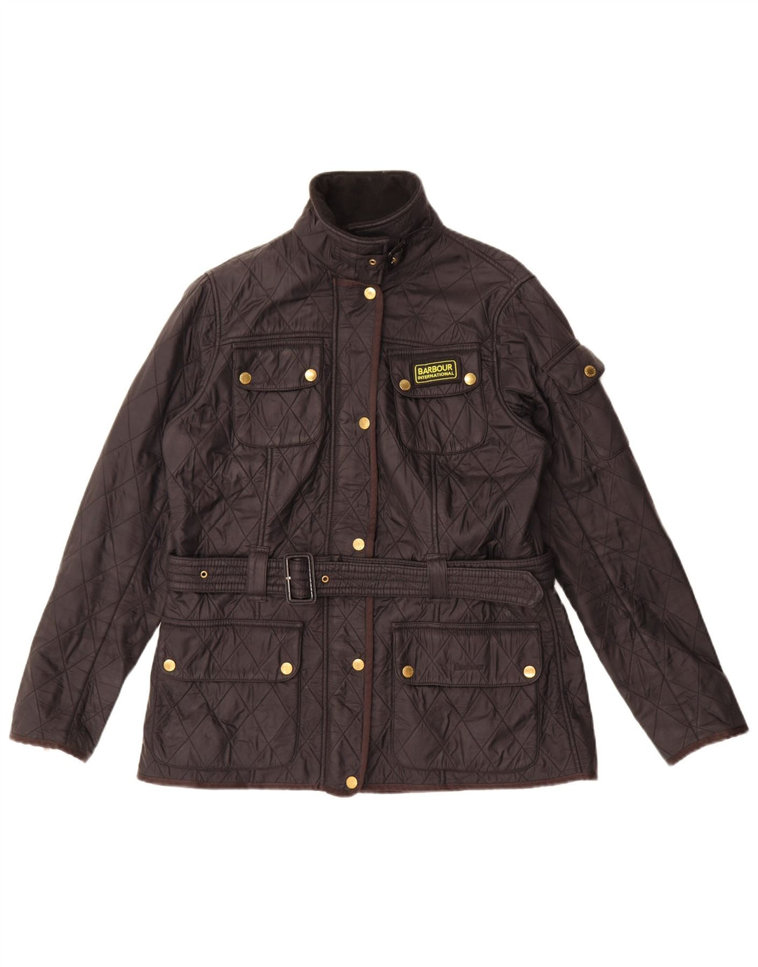 Barbour Quiltet jakke til kvinder UK 14 Large Sort
