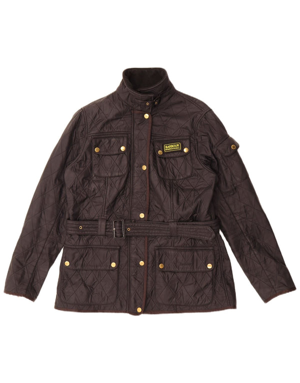 Barbour Womens Quilted Jacket UK 14 Large Black