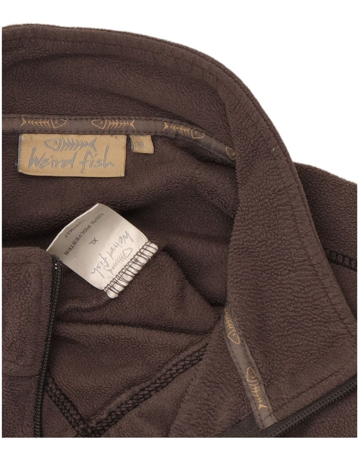 Weird Fish Herre Fleecejakke UK 42 XL Grå Polyester