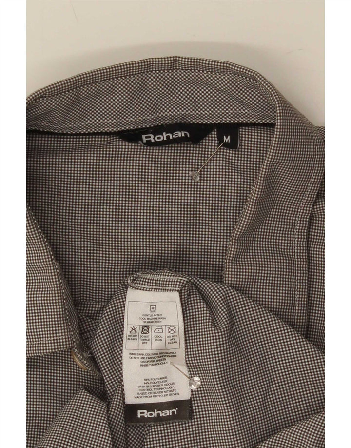 Rohan herreskjorte mellemgrå Gingham polyamid