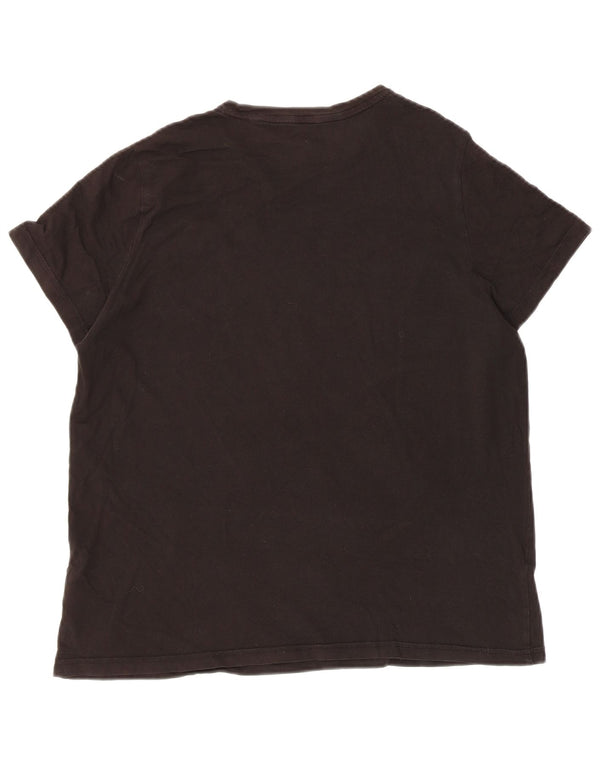 Puma Grafisk T-Shirt Top UK 18 XL Sort Bomuld