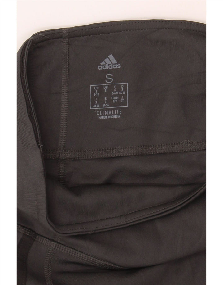 ADIDAS Womens Leggings UK 8/10 Small  Black Polyester Vintage Adidas and Second-Hand Adidas from Messina Hembry 